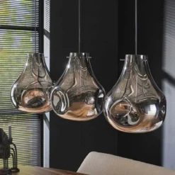 Druppel hanglamp gebogen glas - Santa Dent Glass