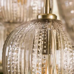 Eettafel hanglamp klassiek - Santa Diamond Grain