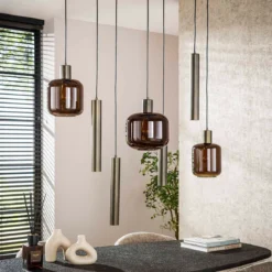 Eettafel hanglamp modern design - Santa Bronza