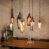 Eettafel lamp druppel gekleurd glas - Santa Cocoon