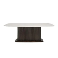 Eettafel marmer en donker hout - Richmond Interiors Mayfield