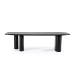 Eettafel zwart hout organisch - Eleonora Walter