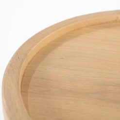 Eiken bijzettafel rond - Eleonora Leia