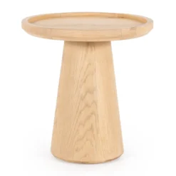 Eiken bijzettafel rond - Eleonora Leia