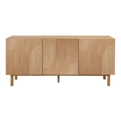 Eiken dressoir met 3D vormen - Bodio Mare