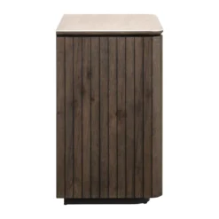 Eiken nachtkastje met travertine - Richmond Interiors Ritz