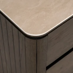 Eiken nachtkastje met travertine - Richmond Interiors Ritz