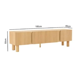 Eiken tv-meubel modern - Bodio Dalton