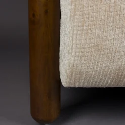 Fauteuil met houten armleuning - Dutchbone Robinson