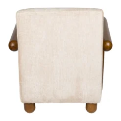 Fauteuil met houten armleuning - Dutchbone Robinson