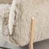 Fauteuil met zacht imitatiebont - Lavis Zenzi