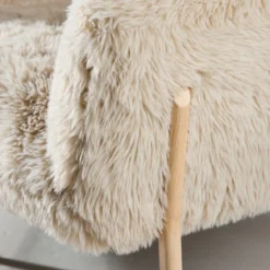 Fauteuil met zacht imitatiebont - Lavis Zenzi