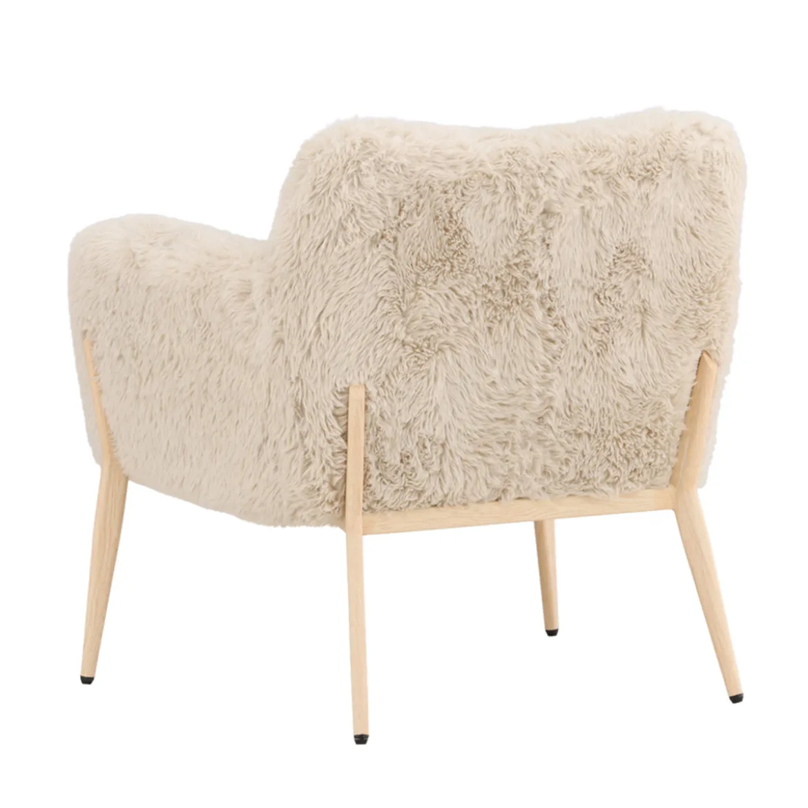 Fauteuil met zacht imitatiebont - Lavis Zenzi