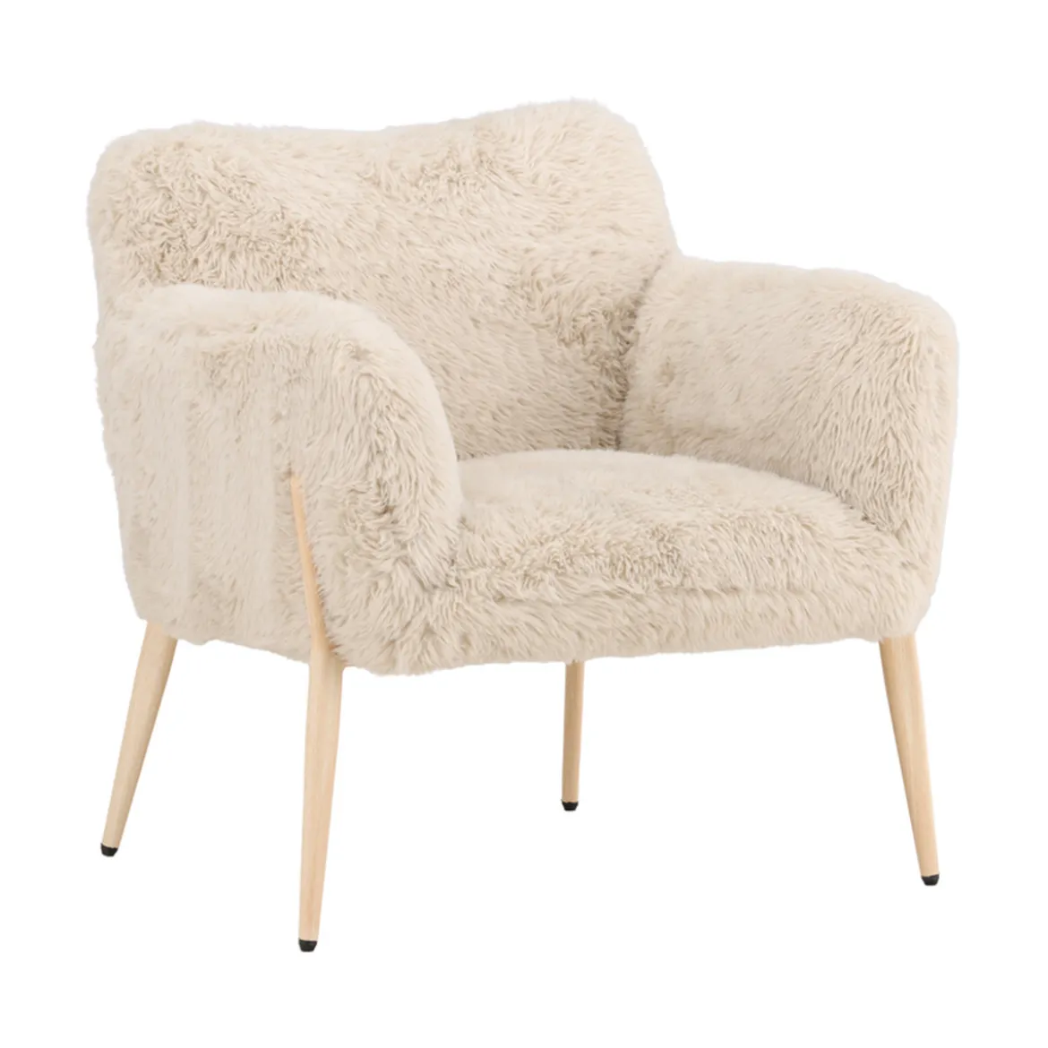 Fauteuil met zacht imitatiebont - Lavis Zenzi