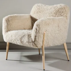 Fauteuil met zacht imitatiebont - Lavis Zenzi