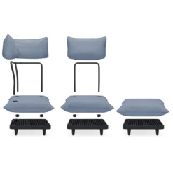 Fauteuil voor buiten met armleuningen - Fatboy Paletti Lounge Chair