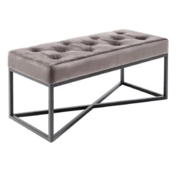 Fluwelen halbankje grijs - Kare Design Crossover