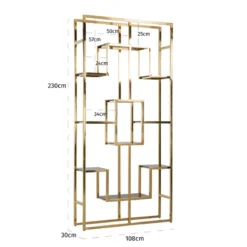 Gouden design stellingkast - Richmond Interiors Magnus