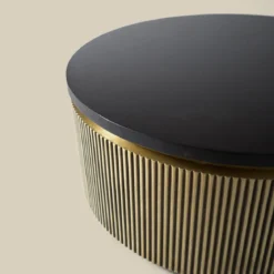 Gouden salontafel rond - Bodio Rush