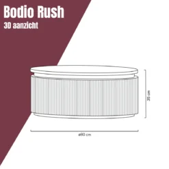 Gouden salontafel rond - Bodio Rush