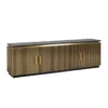 Gouden tv-dressoir met ribbels - Richmond Interiors Ironville