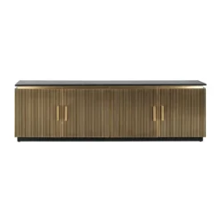 Gouden tv-dressoir met ribbels - Richmond Interiors Ironville