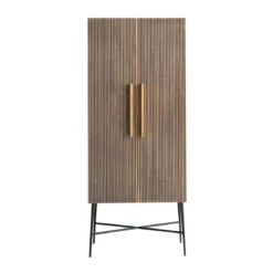 Gouden wandkast ribbelmotief - Richmond Interiors Ironville