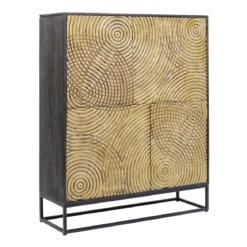 Gouden wandkast snijwerk - Kare Design Circulo