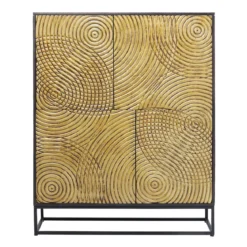 Gouden wandkast snijwerk - Kare Design Circulo