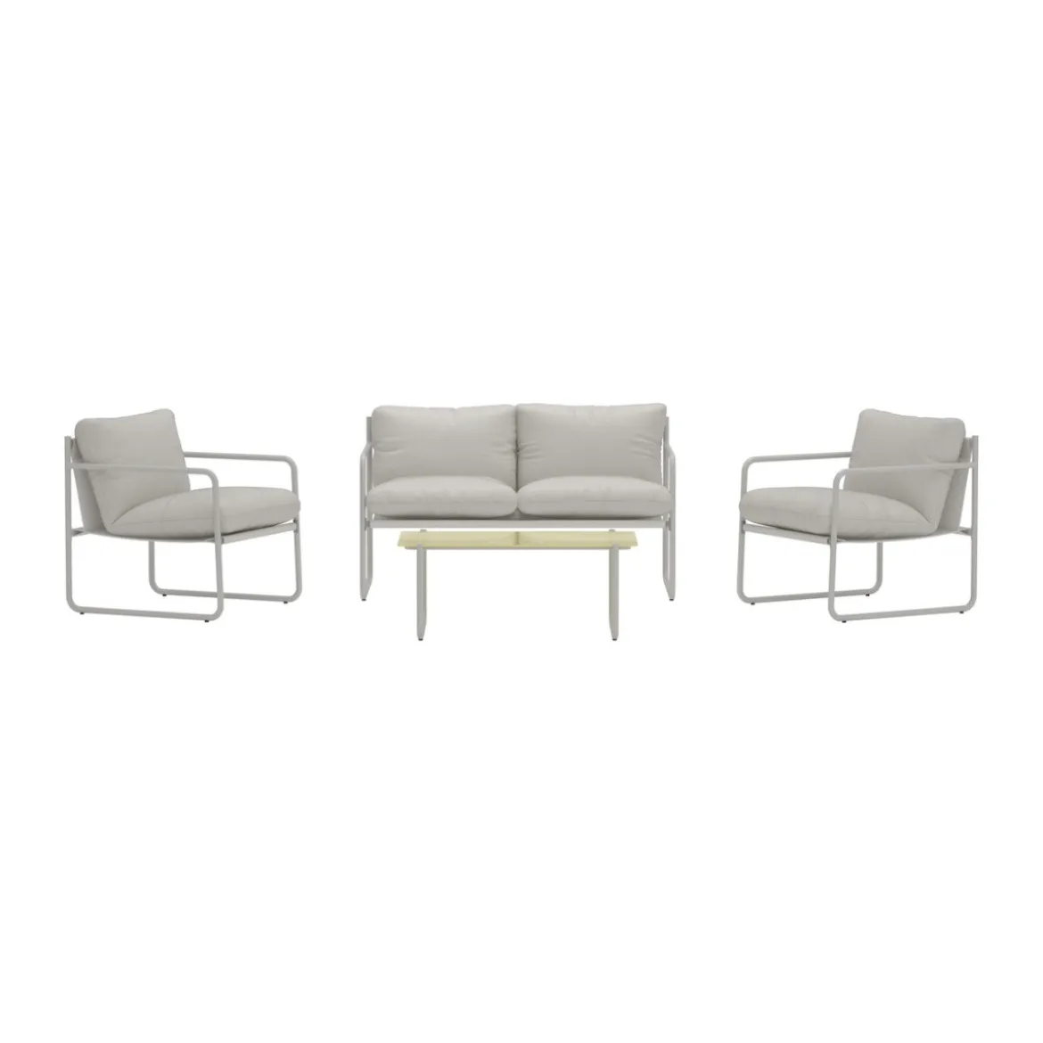 Grijze loungeset met kussens - Lavis Thassos