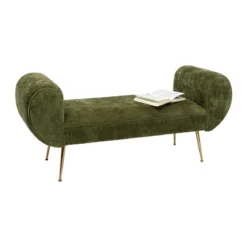 Groen bankje met goud - Kare Design Trono