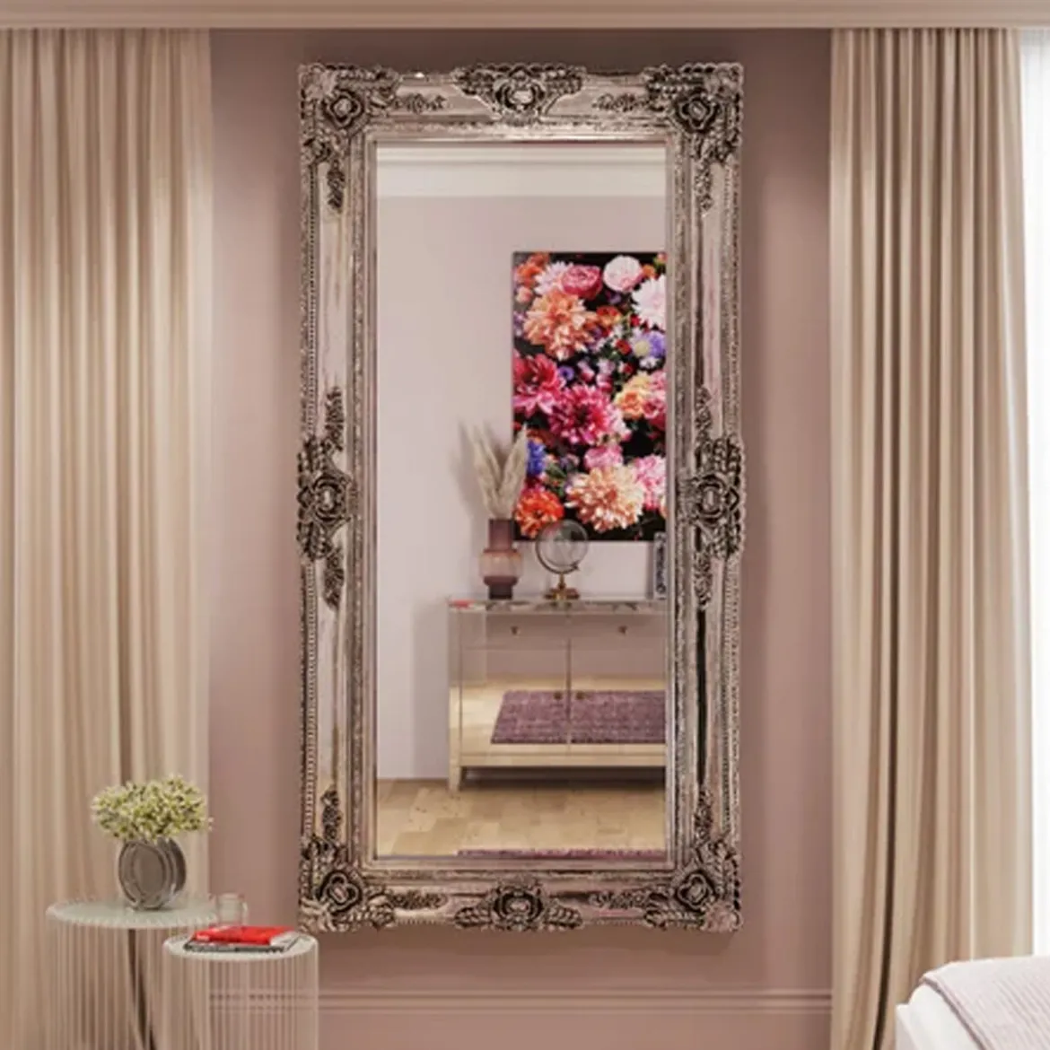 Grote barok spiegel zilver - Kare Design Royal