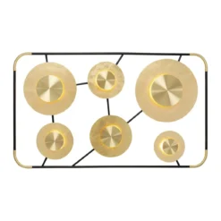 Grote design wandlamp met goud - Kare Design Disc