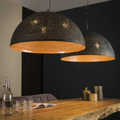 Grote hanglamp rond industrieel - Santa Punch