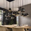 Grote hanglamp zwart metaal - Santa Mega 18L XXL