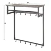 Grote kapstok zwart marmer print - Santa Marmer Melamine