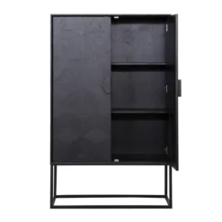 Grote kast zwart hout - Richmond Interiors Blax