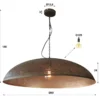 Grote ronde hanglamp 90 cm - Santa Cosmic