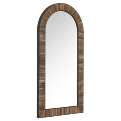 Grote spiegel boog teak hout - DTP Home Highlight Slats