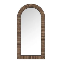 Grote spiegel boog teak hout - DTP Home Highlight Slats
