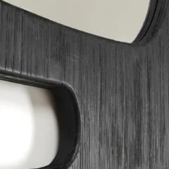 Grote spiegel organisch zwart hout - Kare Design Art Shapes