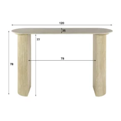 Hal en kaptafel met een keramiek blad - Giani Romano