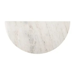 Halfronde wandtafel marmer en hout - Richmond Interiors Mayfield