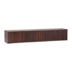 Hangend tv-meubel ribbel hout - Bodio Indigo