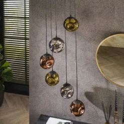 Hanglamp met glasbollen - Santa Stellar