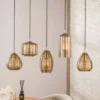 Hanglamp smoked bruin glas - Santa Stripe