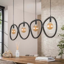 Hanglamp zwart - Santa Pebble