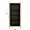 Hoge kast messing met ribbels - Richmond Interiors Ironville