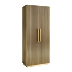 Hoge kast messing met ribbels - Richmond Interiors Ironville