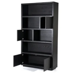 Hoge kast zwart eiken 120 cm - Eleonora Helsinki